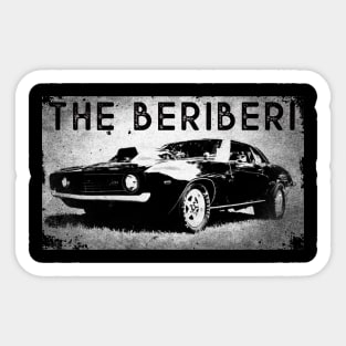 The BERiBERi Hot Rod (white background) Sticker